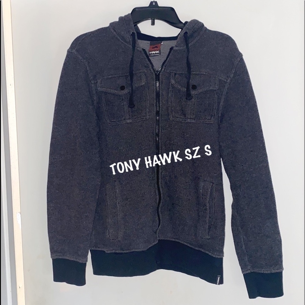 Tony Hawk Hooded Cotton Blend Jacket SZ S
